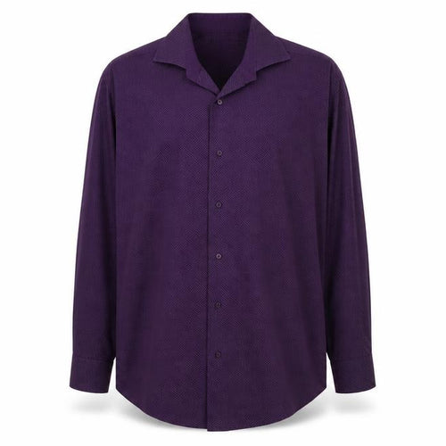 Bäumler Men's Purple Geometric Long Sleeve Shirt 16