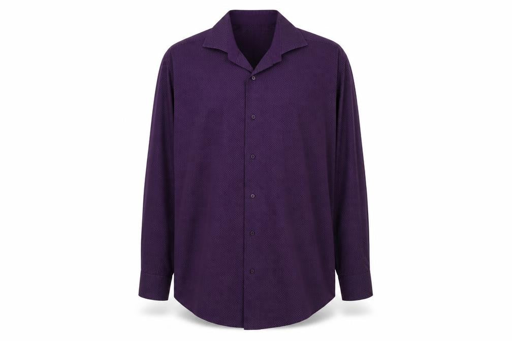 Bäumler Men's Purple Geometric Long Sleeve Shirt 16