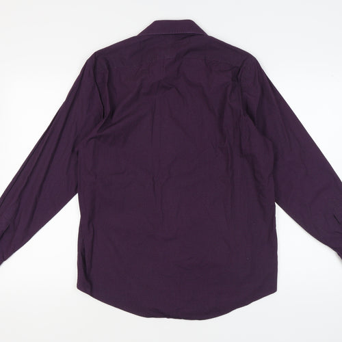 Bäumler Men's Purple Geometric Long Sleeve Shirt 16