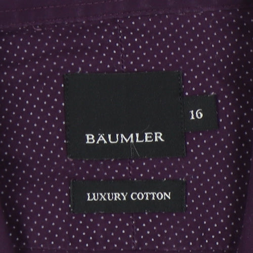 Bäumler Men's Purple Geometric Long Sleeve Shirt 16