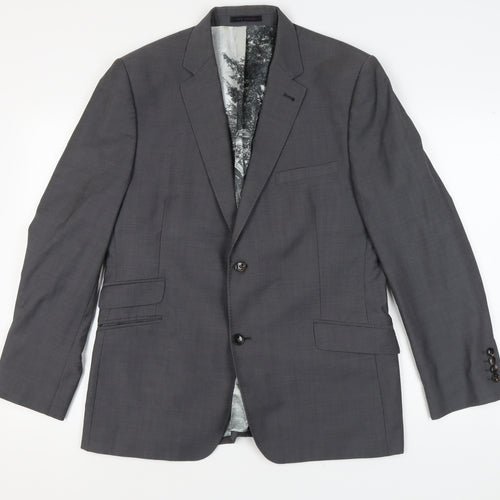 Ted Baker Grey Blazer Men Regular Fit 44 S Jacket