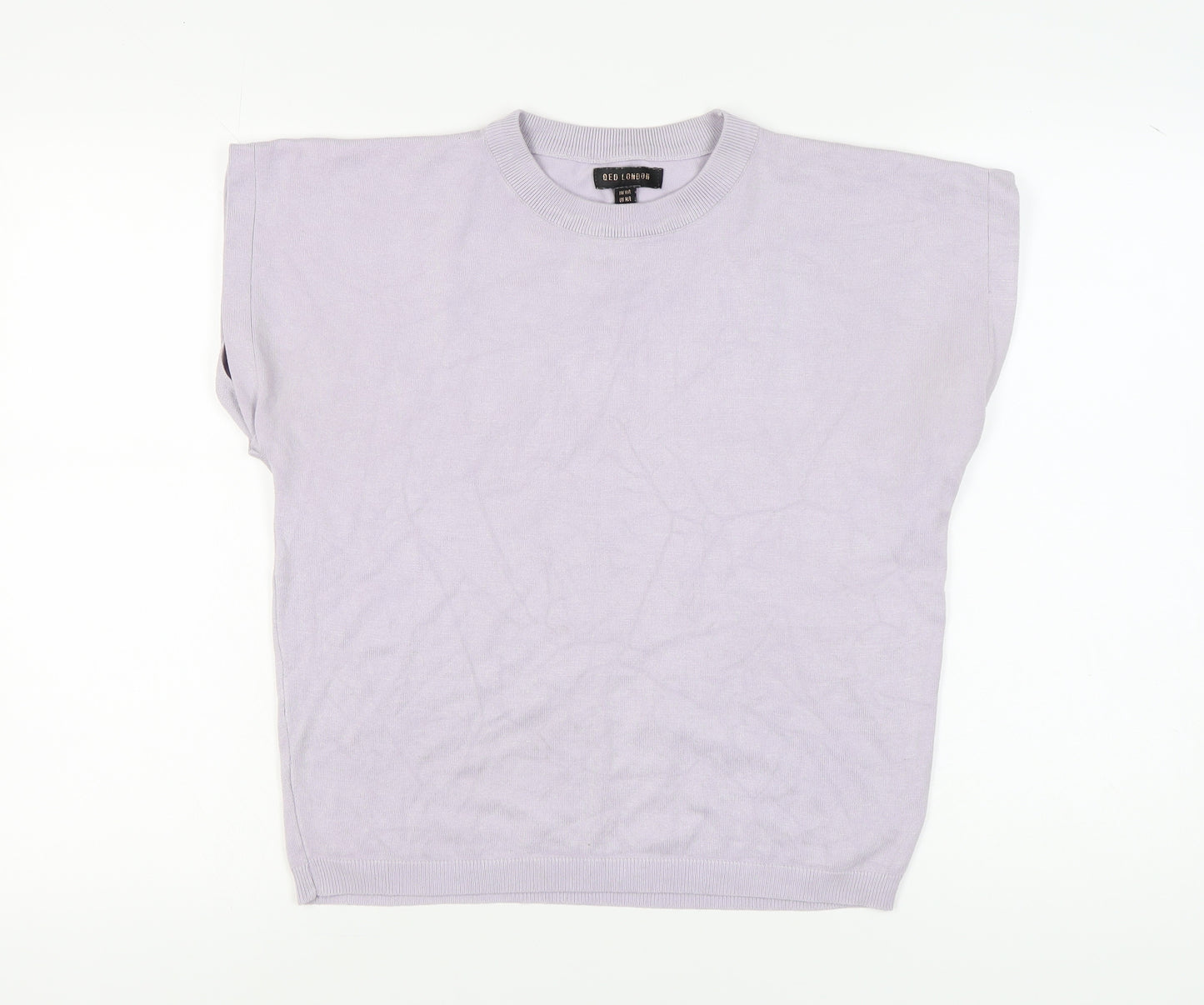 QED London Women's Purple Sleeveless Pullover Jumper