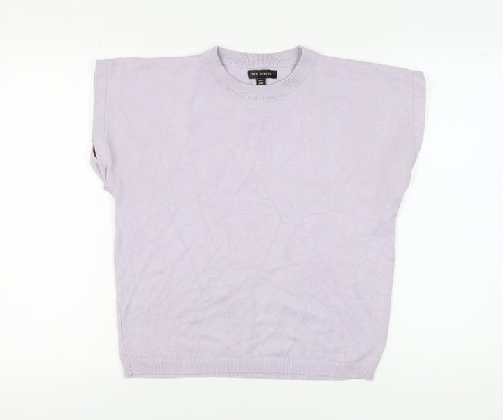 QED London Women's Purple Sleeveless Pullover Jumper