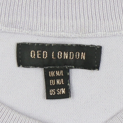 QED London Women's Purple Sleeveless Pullover Jumper