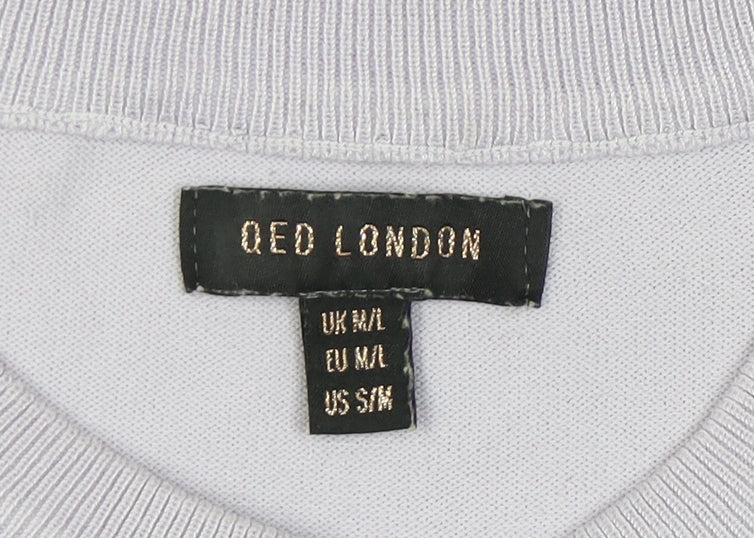 QED London Women's Purple Sleeveless Pullover Jumper