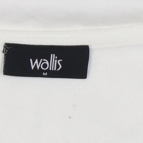 Wallis Women's White Cold Shoulder T-Shirt M