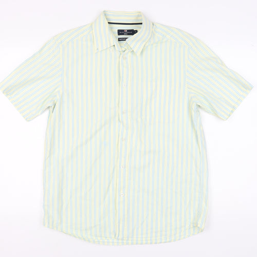 Marks and Spencer Men's Multicoloured Striped Shirt M