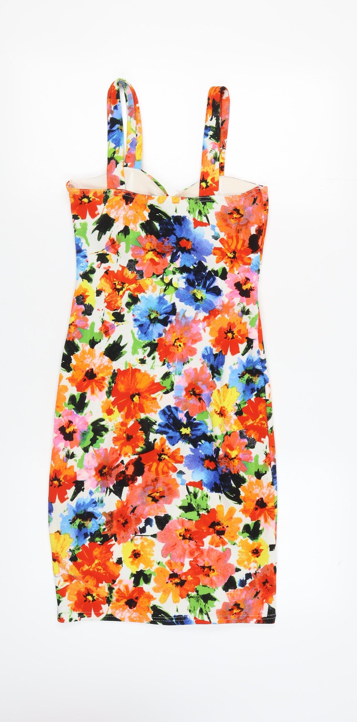 Quiz Women's Multicoloured Dress Size 10 Sleeveless Casual