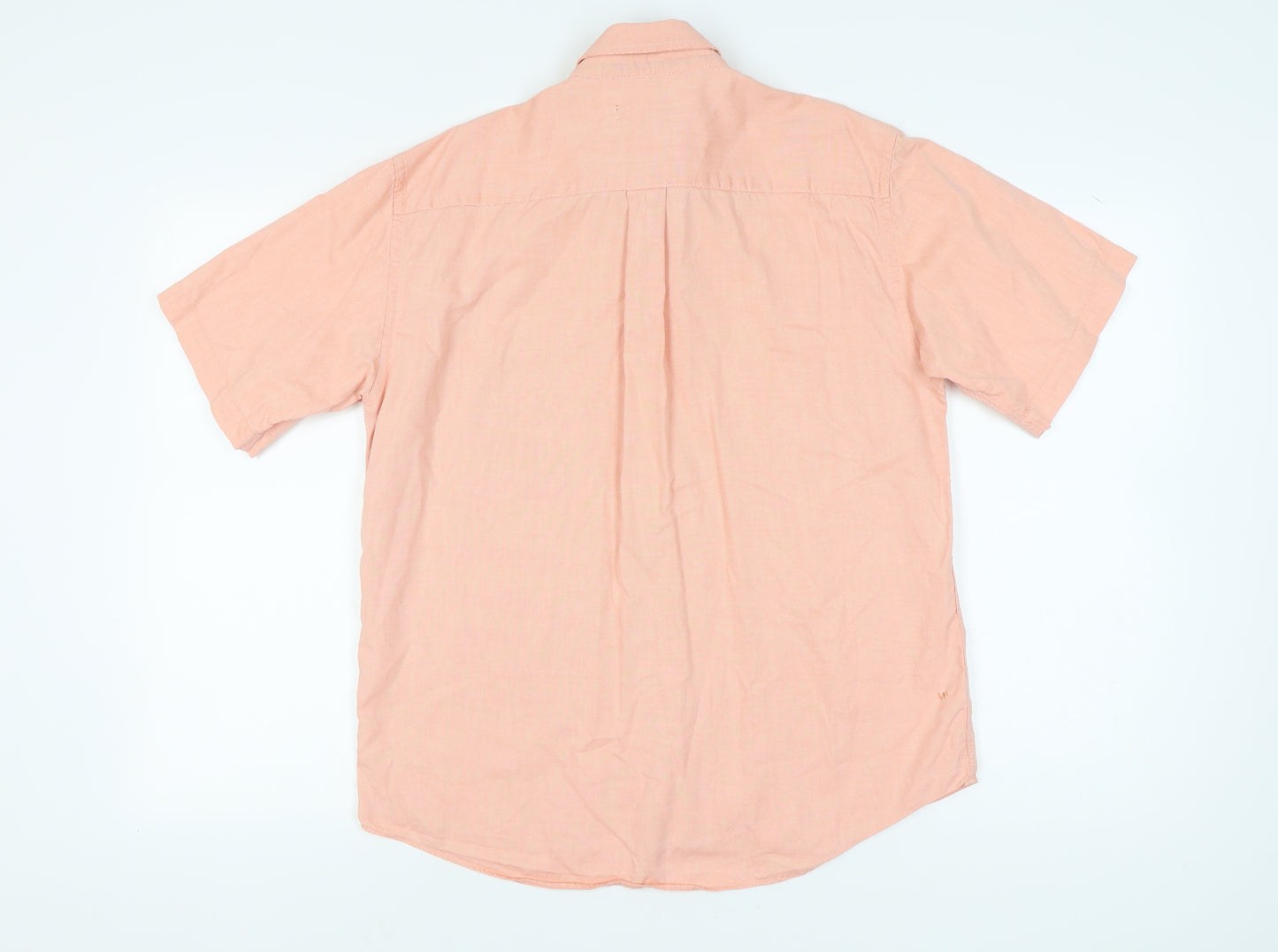 Marks and Spencer Men's Pink Cotton Shirt M
