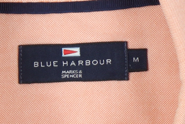 Marks and Spencer Men's Pink Cotton Shirt M