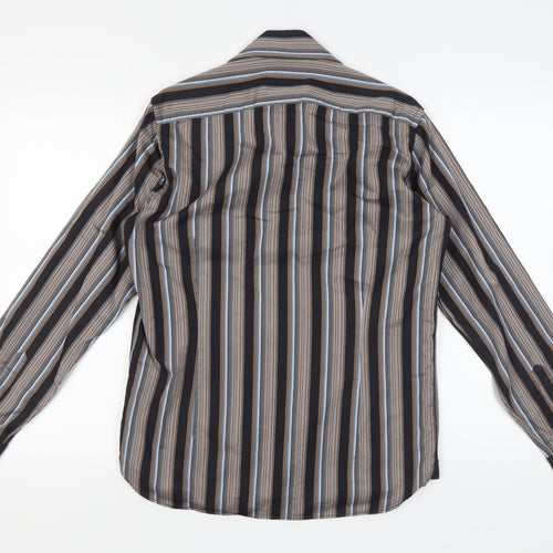 Ted Baker Men's Multicoloured Striped Shirt, Size M, Button-Up