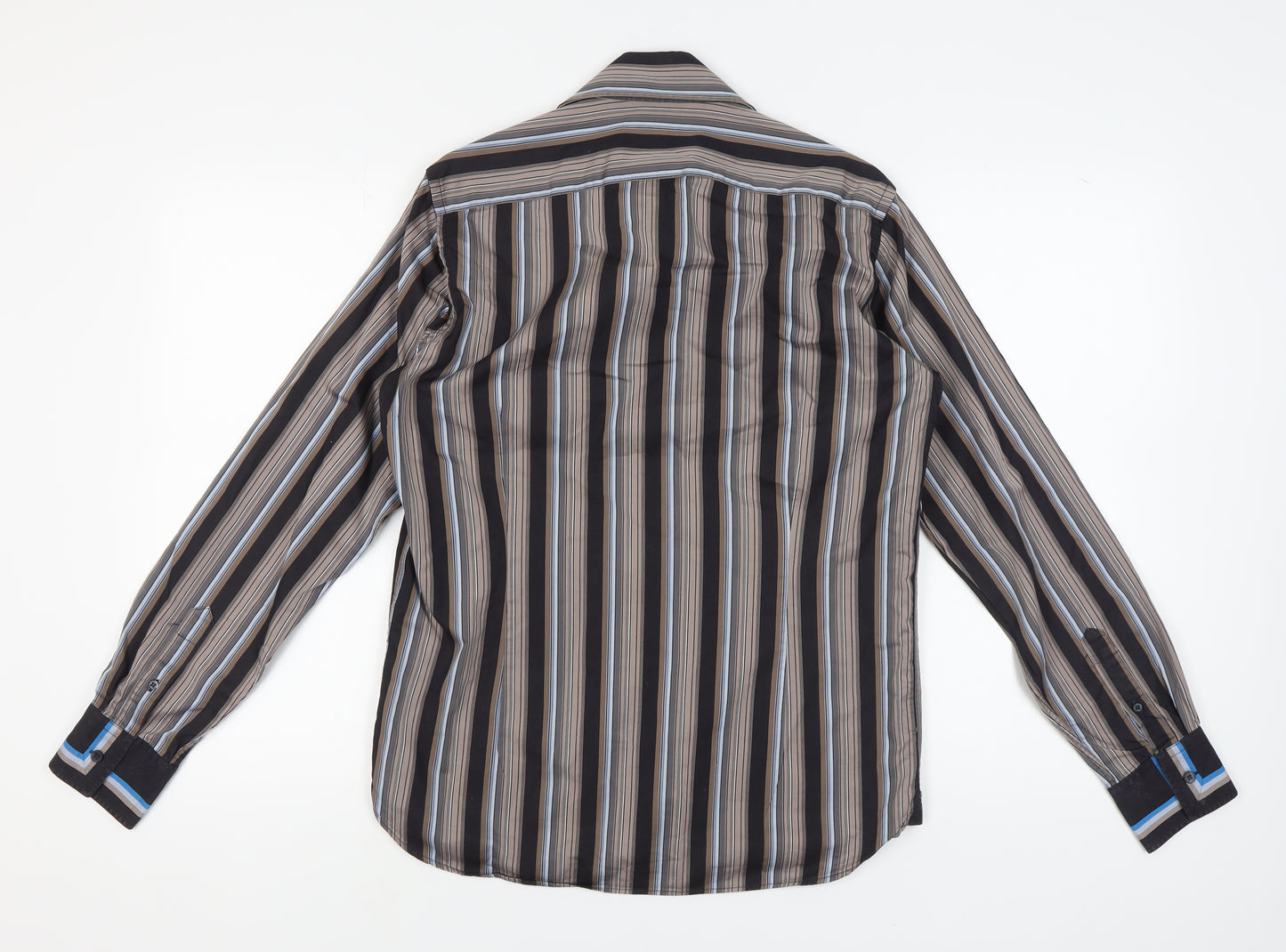 Ted Baker Men's Multicoloured Striped Shirt, Size M, Button-Up