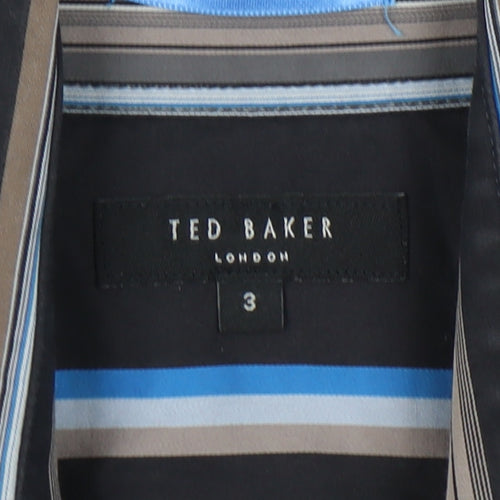 Ted Baker Men's Multicoloured Striped Shirt, Size M, Button-Up