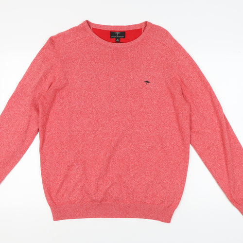 Fynch-Hatton Men's Red Medium Pullover Crew Neck Jumper