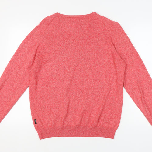 Fynch-Hatton Men's Red Medium Pullover Crew Neck Jumper