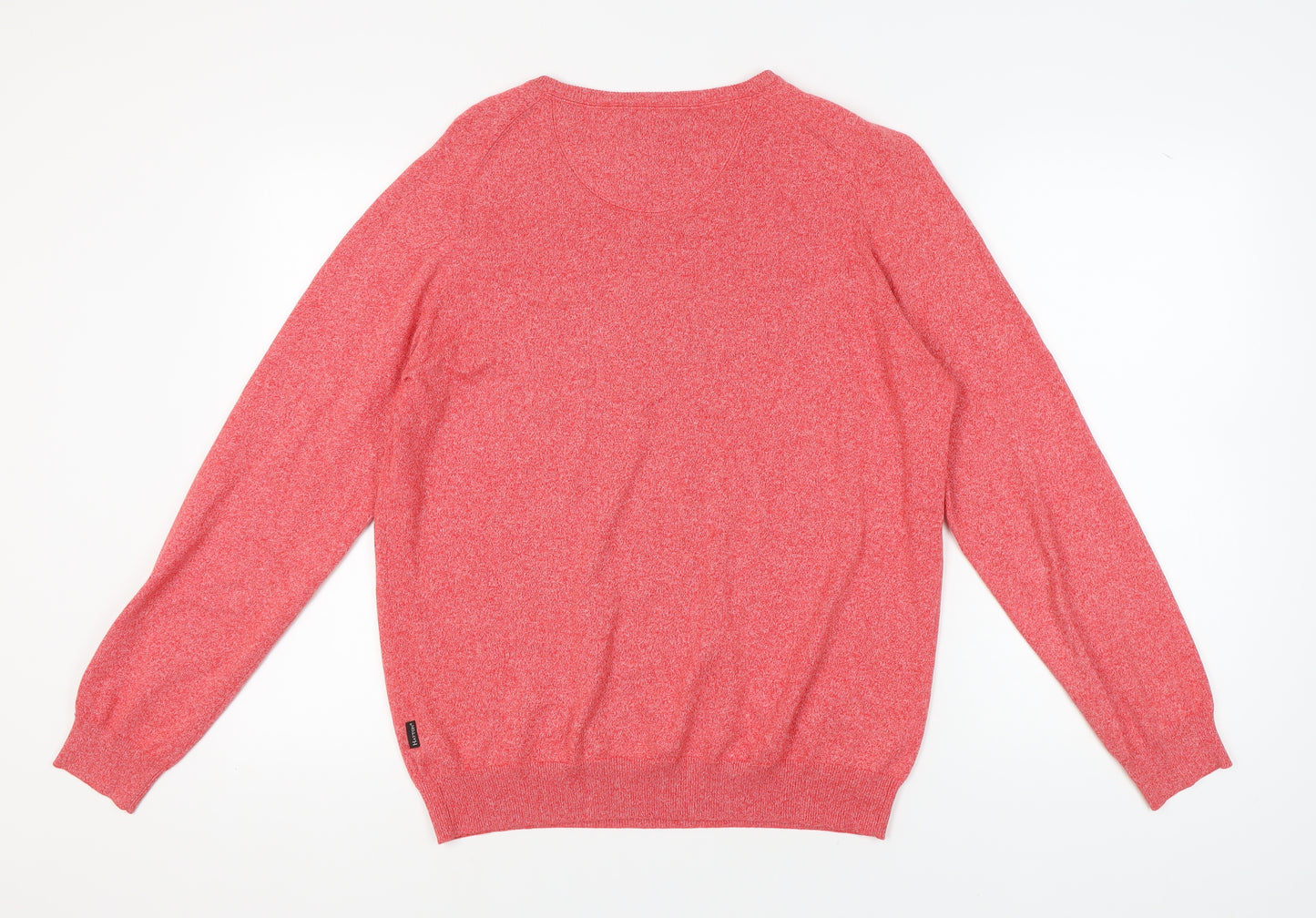 Fynch-Hatton Men's Red Medium Pullover Crew Neck Jumper
