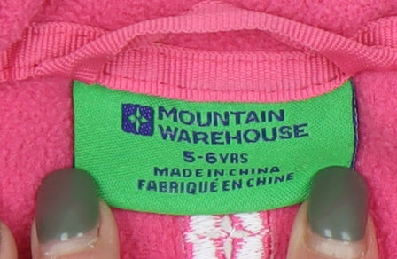 Mountain Warehouse Girls Pink Waterproof Puffer Jacket 5-6 Years