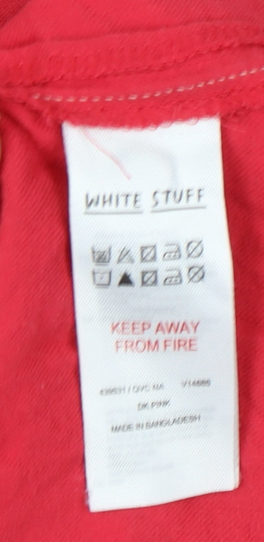 White Stuff Women's Red Button-Up Shirt Size 20