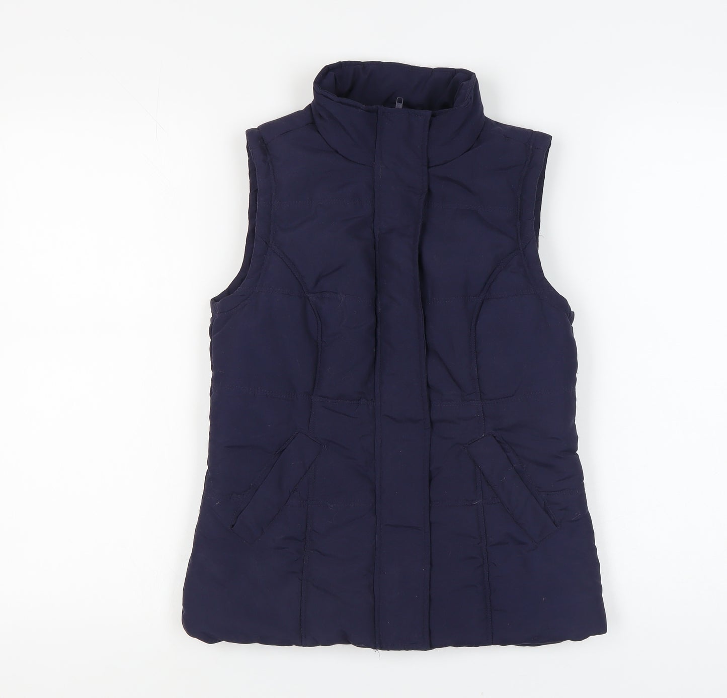 New Look Women's Blue Padded Waistcoat, Size 8