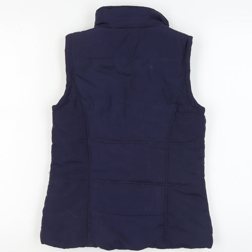 New Look Women's Blue Padded Waistcoat, Size 8