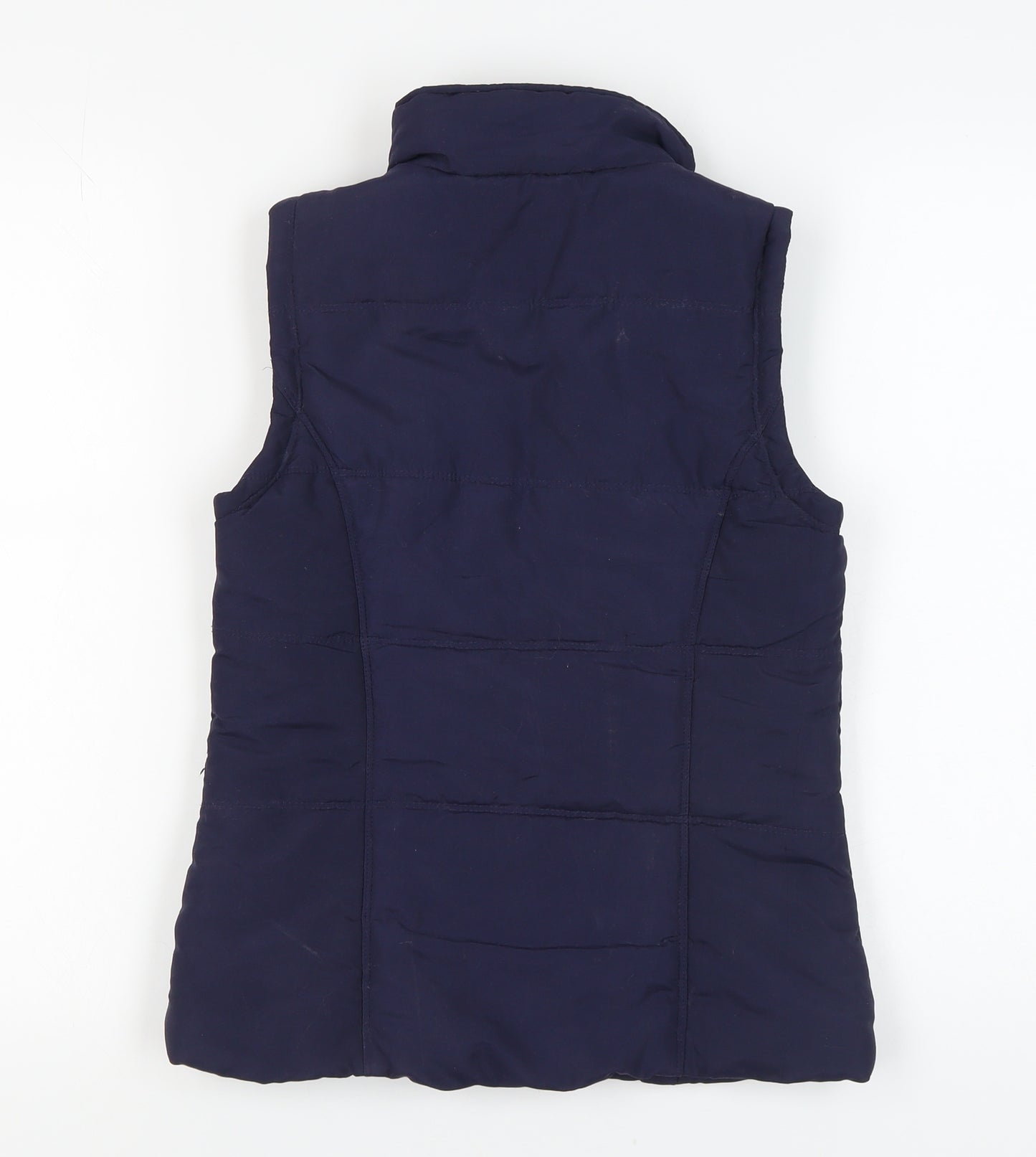 New Look Women's Blue Padded Waistcoat, Size 8