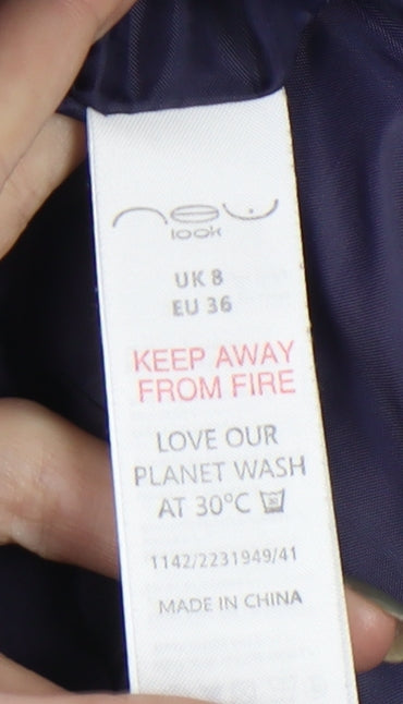 New Look Women's Blue Padded Waistcoat, Size 8