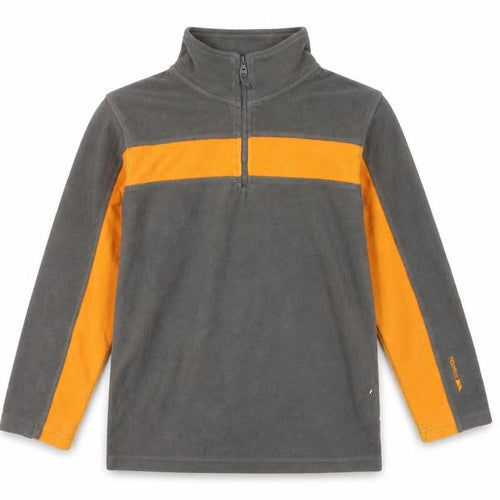 Trespass Boys Grey Orange Fleece Sweatshirt 11-12 Years