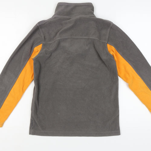 Trespass Boys Grey Orange Fleece Sweatshirt 11-12 Years