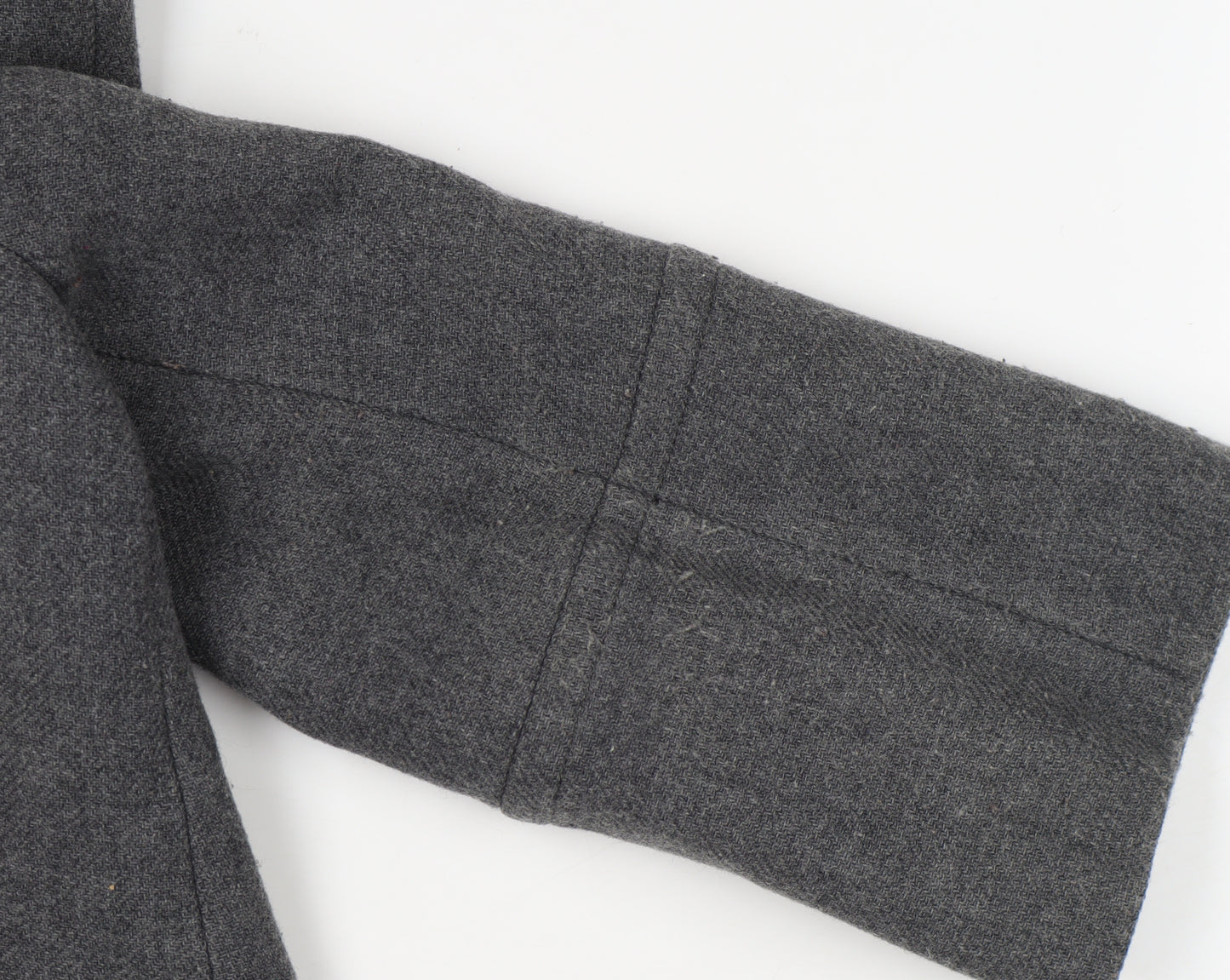 Zara Women Grey Wool Coat Medium Winter