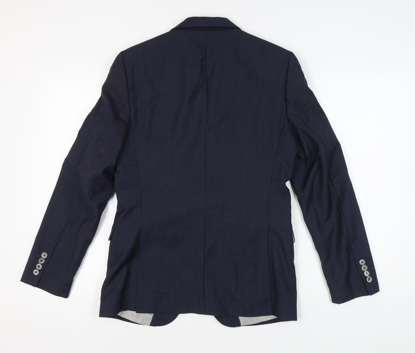 Zara Man Blue Blazer, Men's 36, Single-Breasted