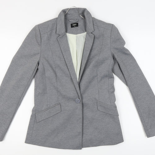 Oasis Women's Grey Suit Jacket, Size 8, Workwear Essential