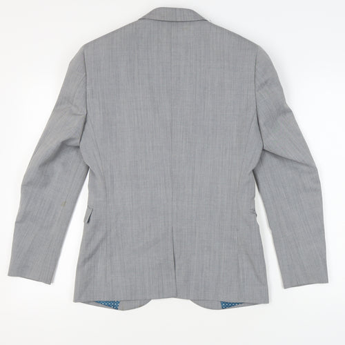 Next Men's Grey Slim Fit Blazer Size 36 S