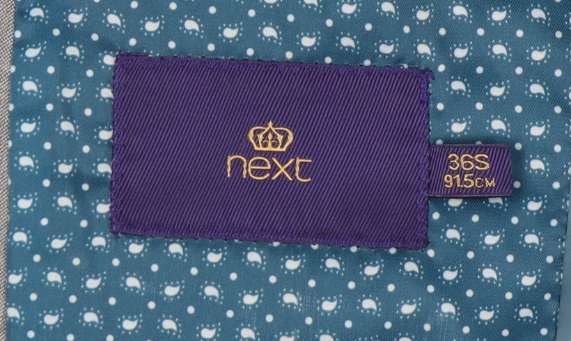 Next Men's Grey Slim Fit Blazer Size 36 S