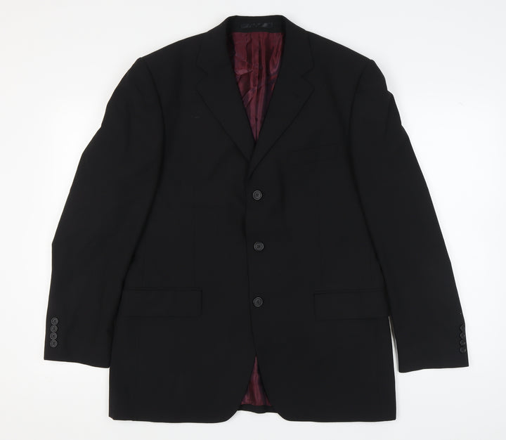 Tom English Men's Black Blazer 42R Classic
