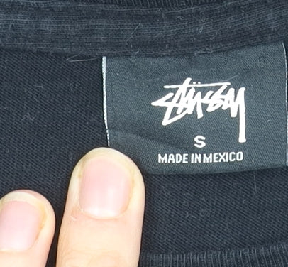 Stussy Men's Black Small Logo Long Sleeve T-Shirt