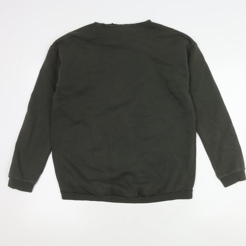 Adidas Unisex XS Green Pullover Sweatshirt with Logo