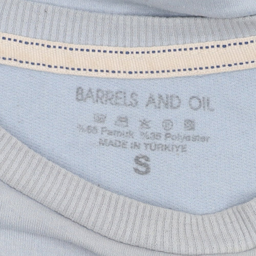 Barrels and Oil Women's Blue Sweatshirt Size S