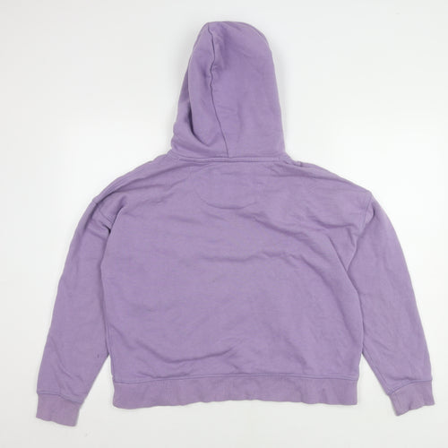 Jack Wills Women's Purple Hoodie UK 12 Cotton Blend