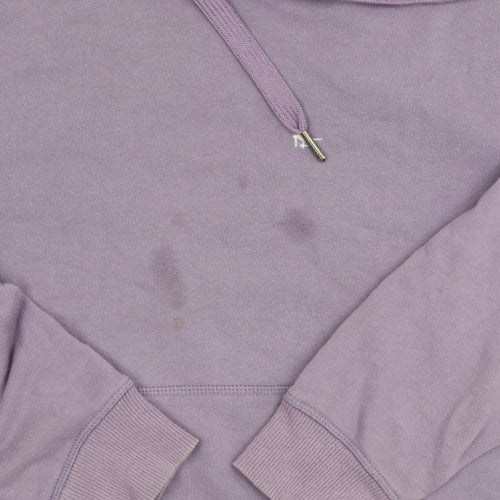 Jack Wills Women's Purple Hoodie UK 12 Cotton Blend