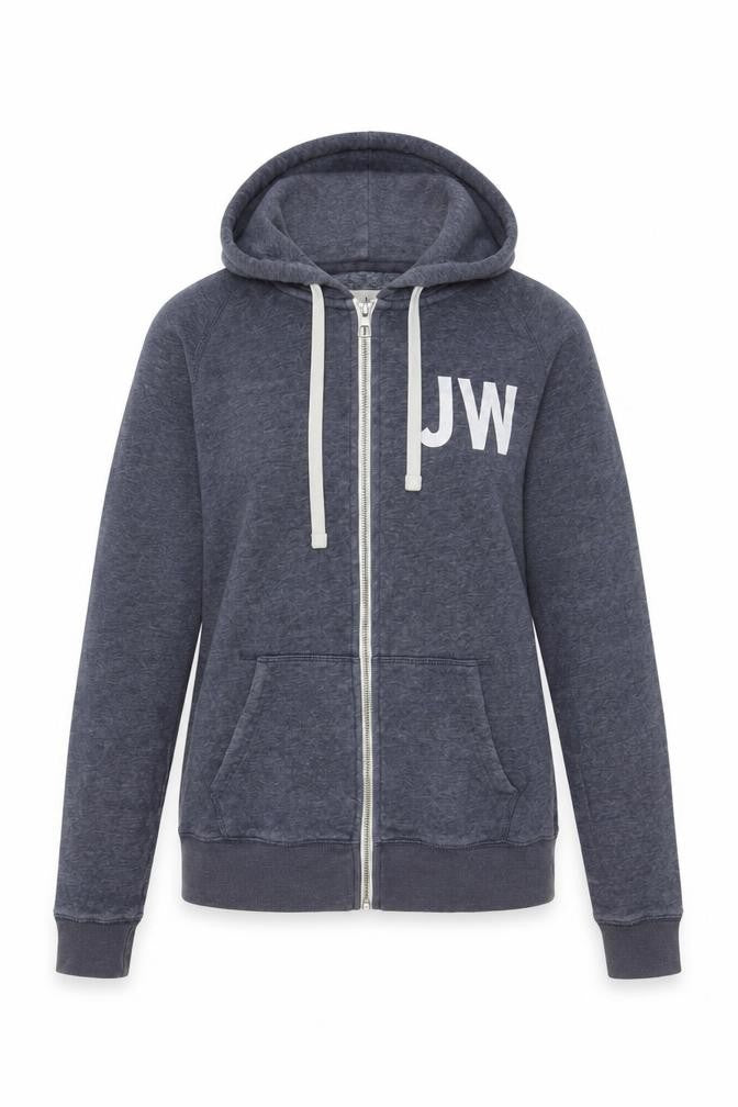 Front view of Jack Wills Women's Grey Hoodie, size 10