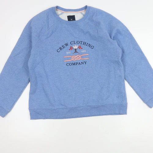 Crew Clothing Women's Blue Pullover Sweatshirt Size 14