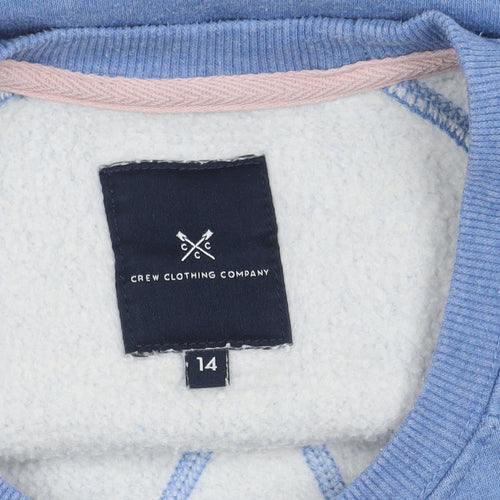 Crew Clothing Women's Blue Pullover Sweatshirt Size 14