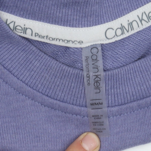 Calvin Klein Women's Purple Logo Sweatshirt M