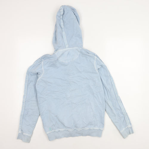 Fat Face Women's Blue Hooded Full Zip Hoodie, Size 10