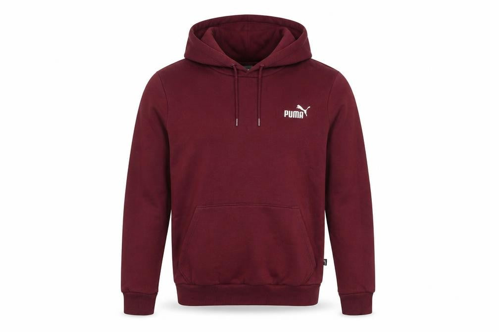 Front view of Puma Men's Purple Pullover Hoodie, size S