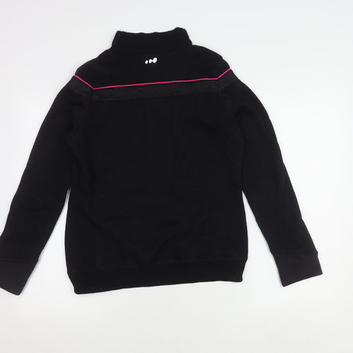 Decathlon Unisex XS Black Mock Neck Sweatshirt
