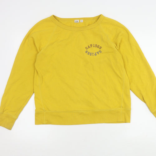 Gap Women's Yellow Pullover Sweatshirt M
