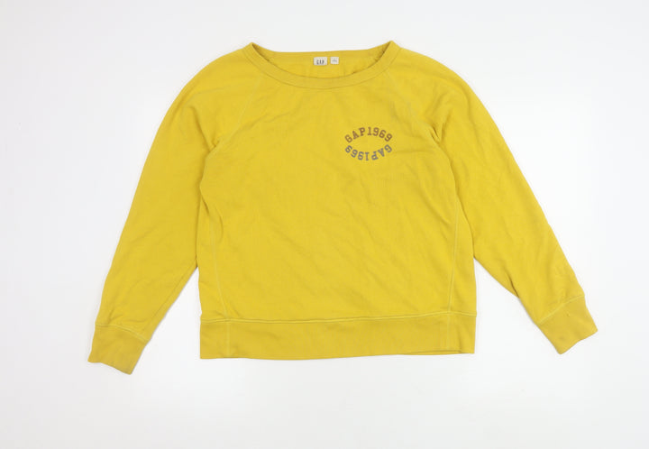 Gap Women's Yellow Pullover Sweatshirt M