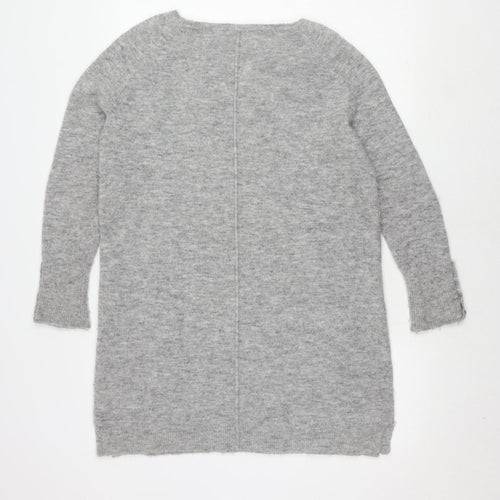 Mint Velvet Women's Grey Jumper, Size 12, Long Sleeve