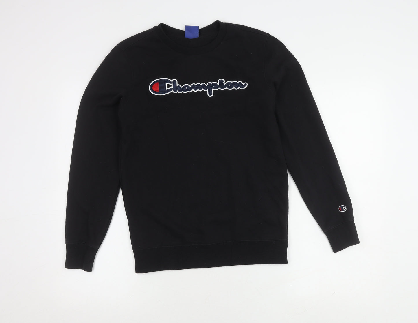 Champion Boys Black Logo Pullover Sweatshirt 14 Years